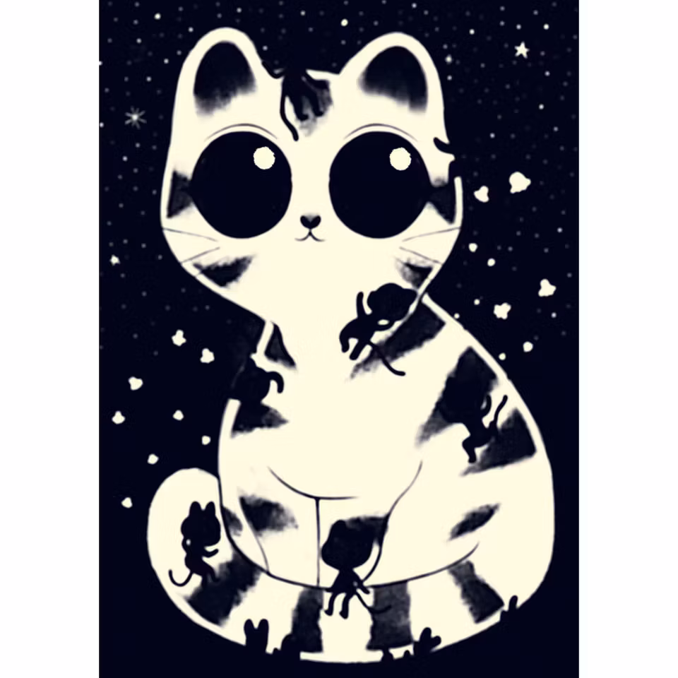 Djeco- pussel. Cuddly cats - 50 pcs