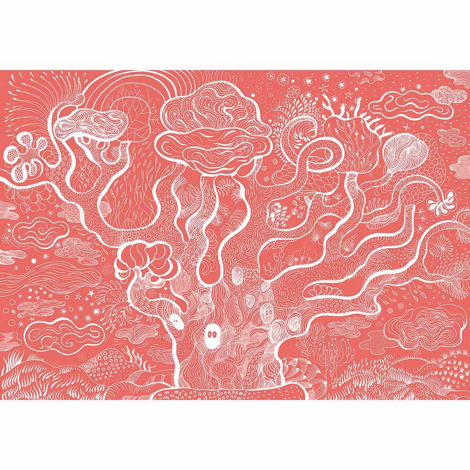 Djeco- pussel. The enchanted tree - 100 pcs