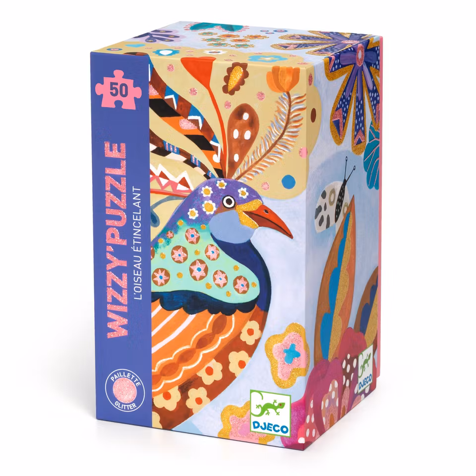 Djeco- pussel. Sparkling bird - 50 pcs