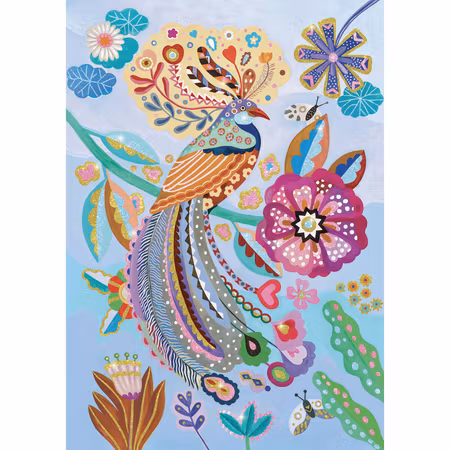 Djeco- pussel. Sparkling bird - 50 pcs