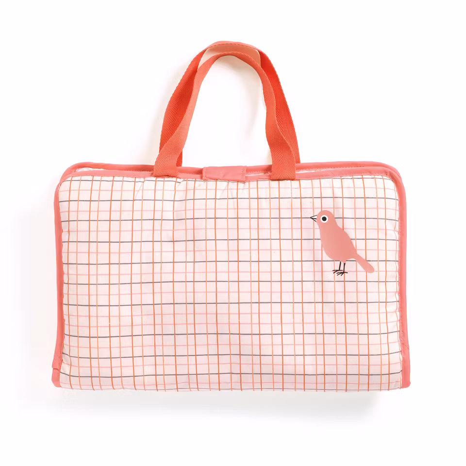 Djeco- Pomea Changing bag Pink Peak- Skötväska/ docktillbehör