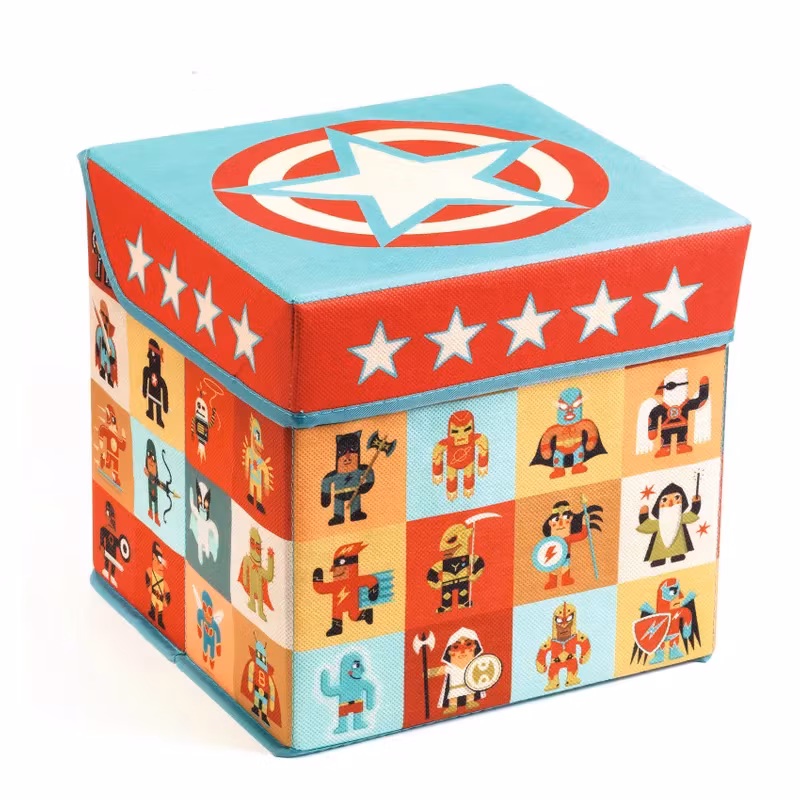 Djeco- Seat Toy Box - Stars förvaringsbox/ pall.