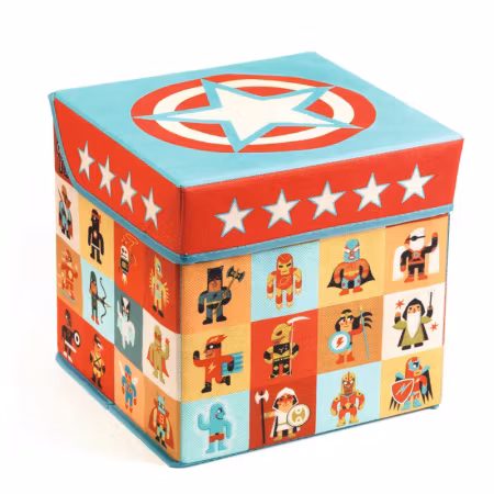 Djeco- Seat Toy Box - Stars förvaringsbox/ pall.