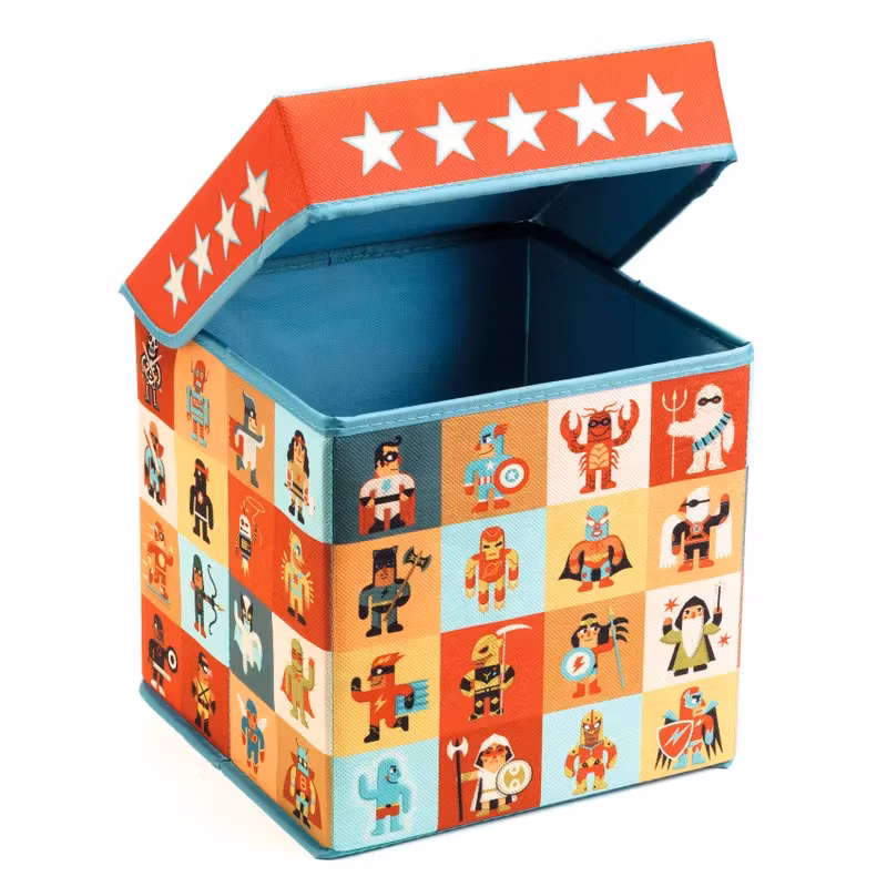 Djeco- Seat Toy Box - Stars förvaringsbox/ pall.