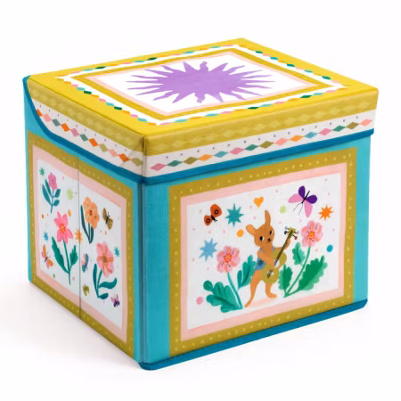 Djeco- Seat Toy Box - Caravan förvaringsbox/ pall.