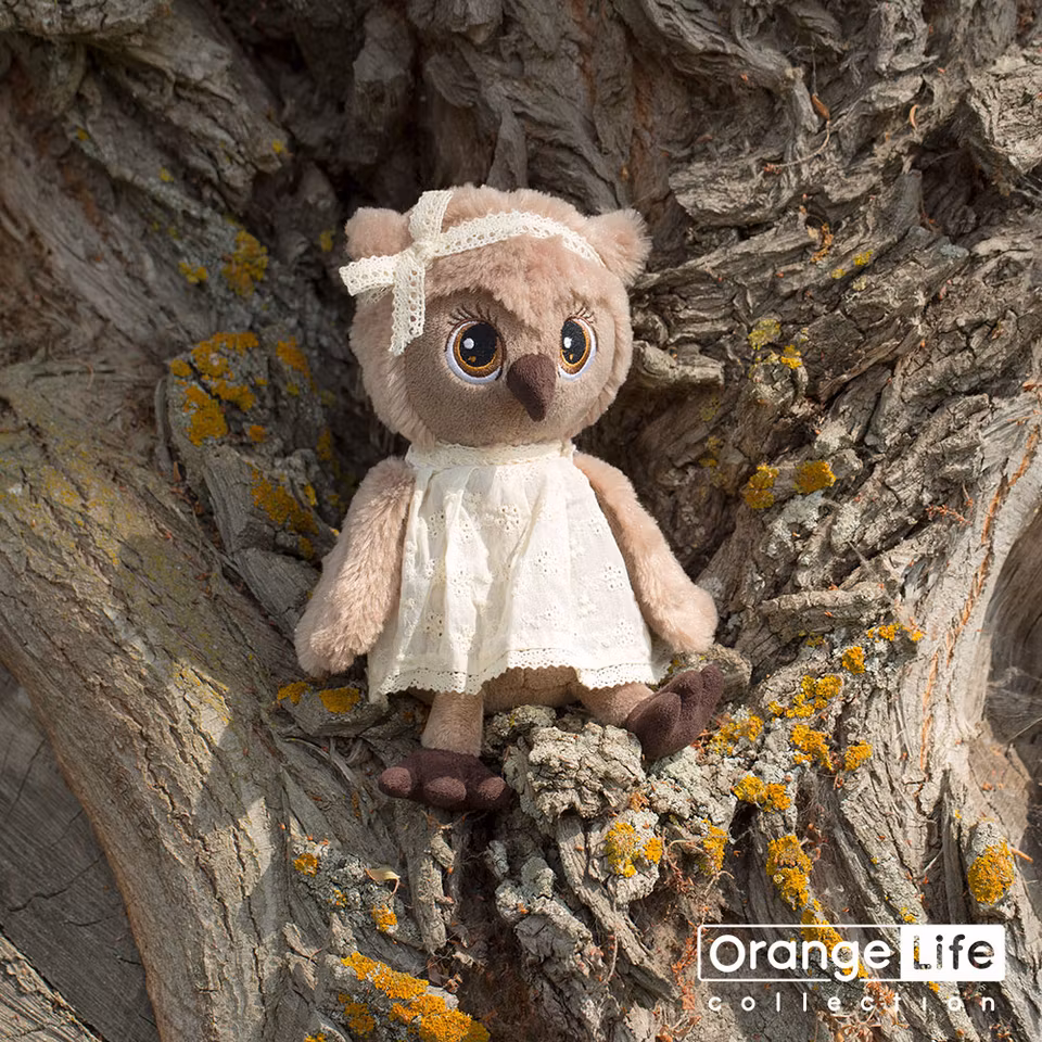Orange Toys- Sonya the Owl/ Uggla: Tenderness 20 cm/ Gosedjur