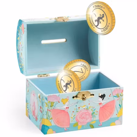 Djeco- Money Box, Ballerina - FSC MIX/ smyckeskrin