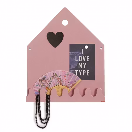 Roommate- Village Magnetic board Pastel rose Magnettavla