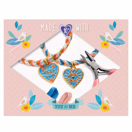 Djeco- You & Me -Friendships and Hearts vänskapsband/  pysselbox..
