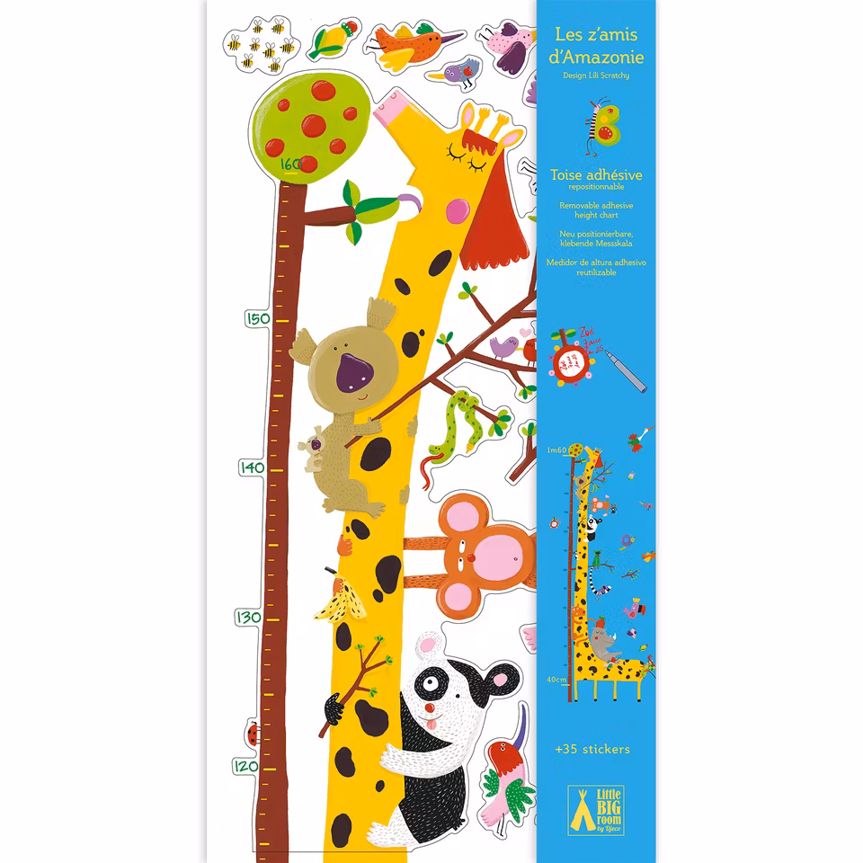 Djeco-Height chart - Friends of the Amazon/ mätsticka