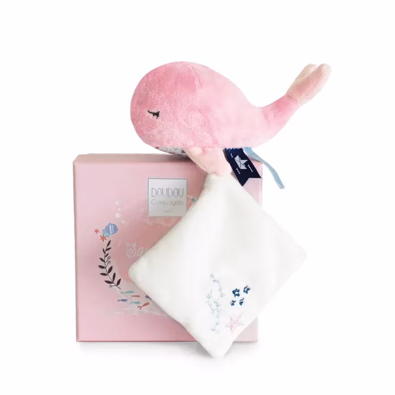 Doudou Et Compagnie- WALE With Soother - Pink
