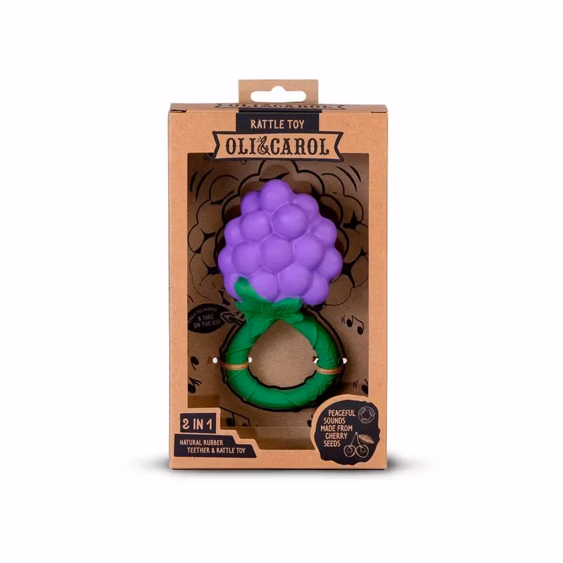 OLI & CAROL- Grape Rattle Toy