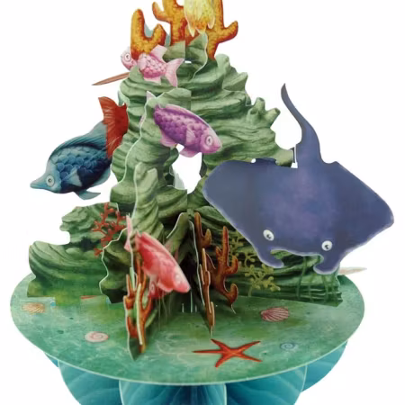 Santoro- Pirouettes Card - Marine Life