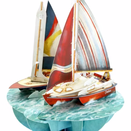 Santoro- Pirouettes Card - Sailing