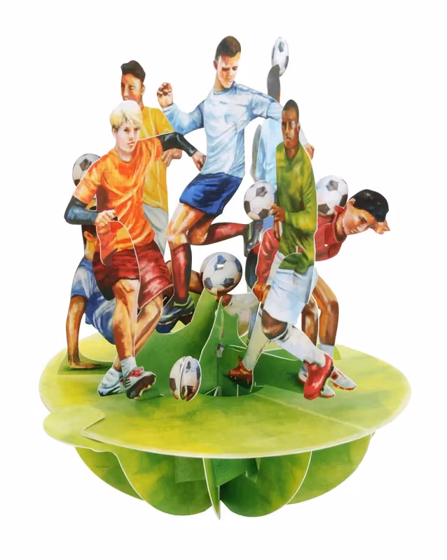 Santoro- Pirouettes Card - Soccer