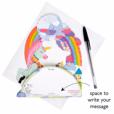 Santoro- Pendulum Card - Unicorn