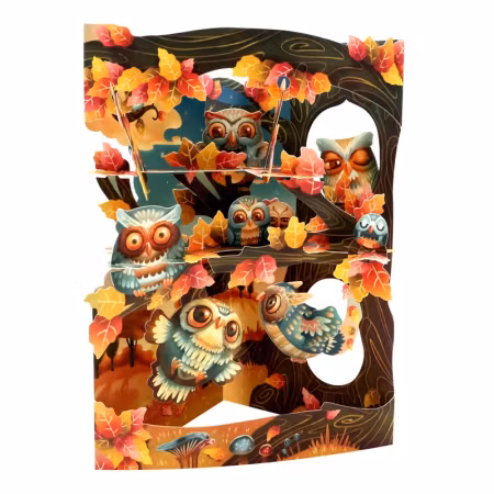 Santoro- Swing Cards - Woodland Owls