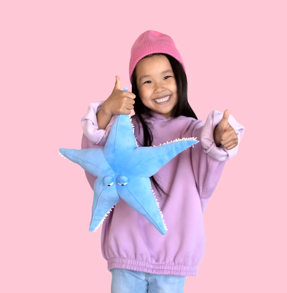 Orange Toys- Plush Toy, Blue Sea Star 35 cm/ gosedjur