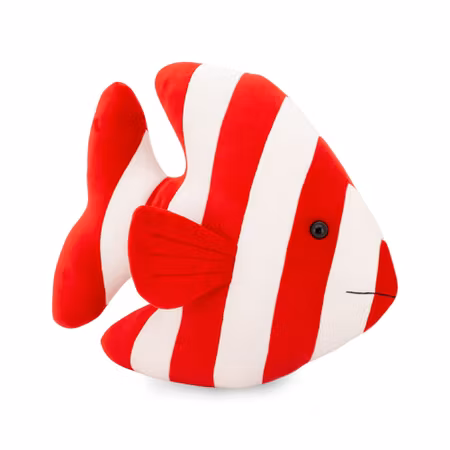 Orange Toys- Plush Toy, Striped Fish - Red/ gosedjur