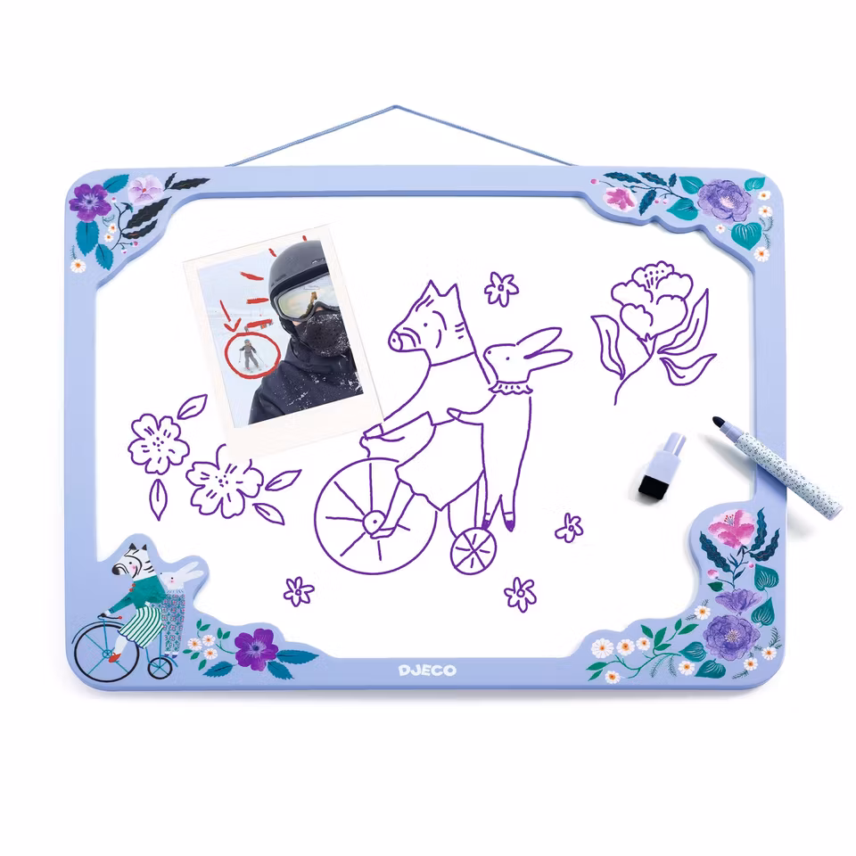 DJECO- Zebra Board/ skrivtavla av metall