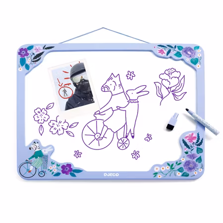 DJECO- Zebra Board/ skrivtavla av metall