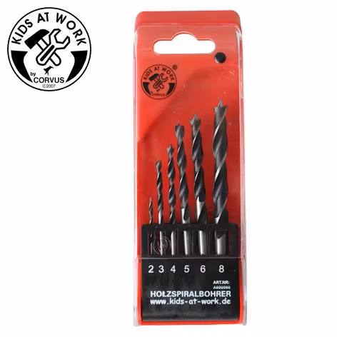Corvus kids at work- Drill-bit-set, wood