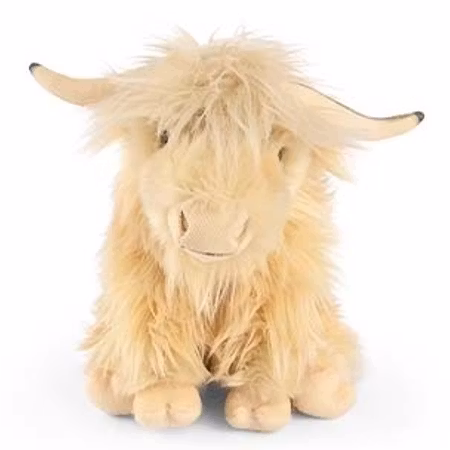 Keycraft Living nature- White Highland Cow with Sound/ Med ljud