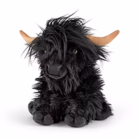 Keycraft Living nature- Black Highland Cow with Sound/ med ljud