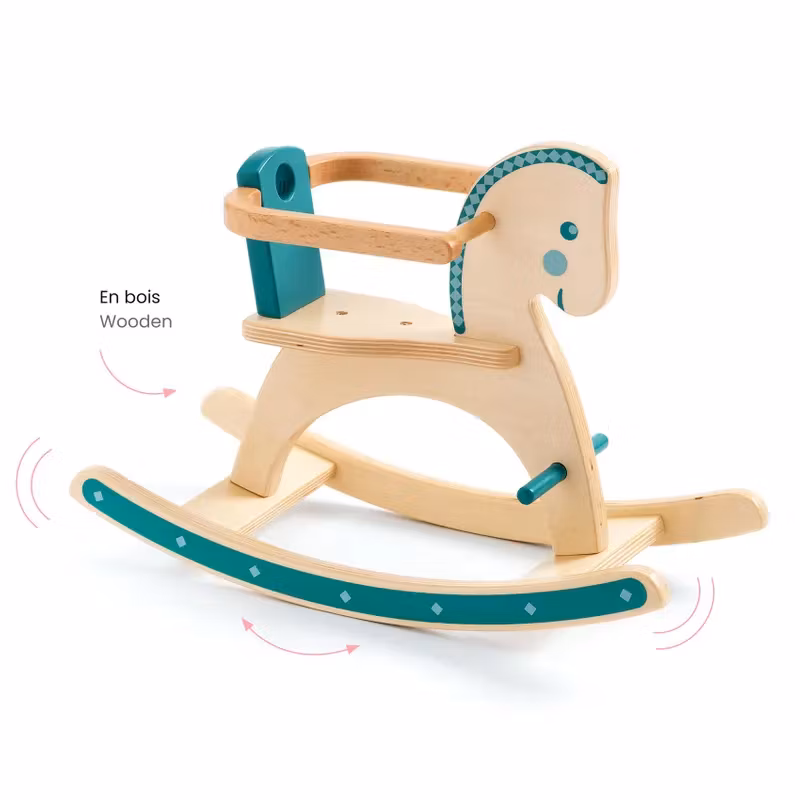 Djeco- Pomea Doll- Doll Rocking Horse/ docktillbehör