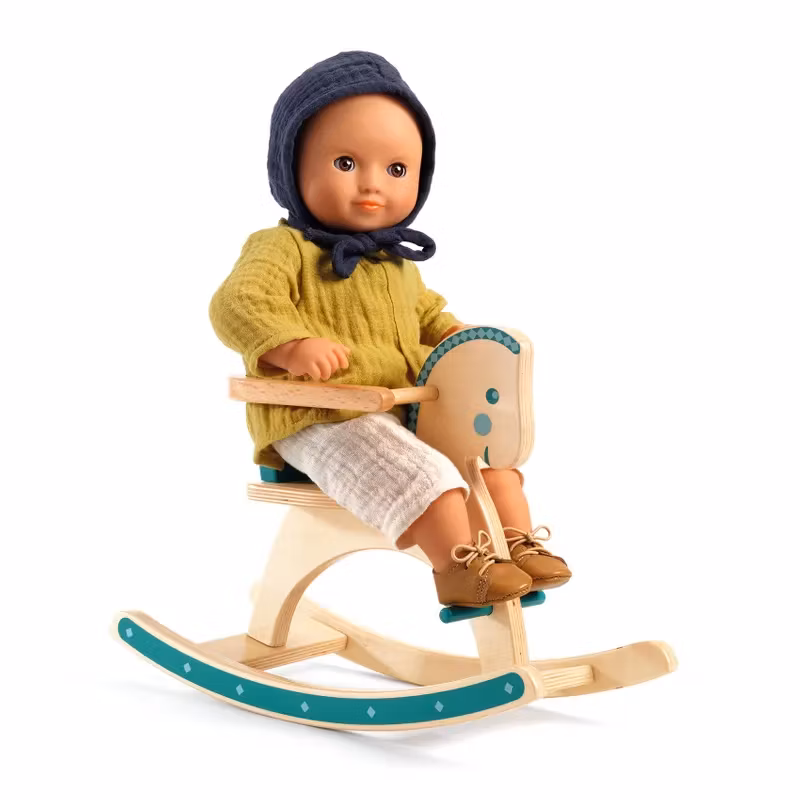 Djeco- Pomea Doll- Doll Rocking Horse/ docktillbehör