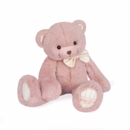 Doudou Et Compagnie- PREPPY CHIC - BEAR Pink 30 cm