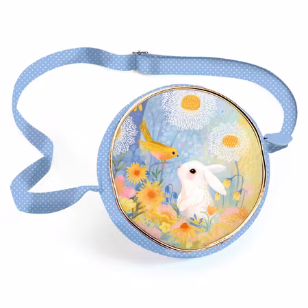 Djeco- Round bag White Rabbit/ väskor