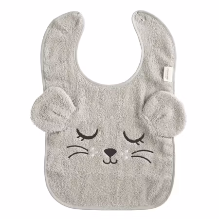 Roommate- Bib - MOUSE, grey