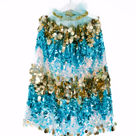 P e l l i a n n i - Glitter cape aqua