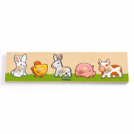 Djeco- Farm'n'co Puzzle, 5 pcs