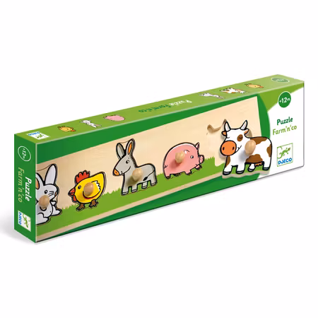 Djeco- Farm'n'co Puzzle, 5 pcs
