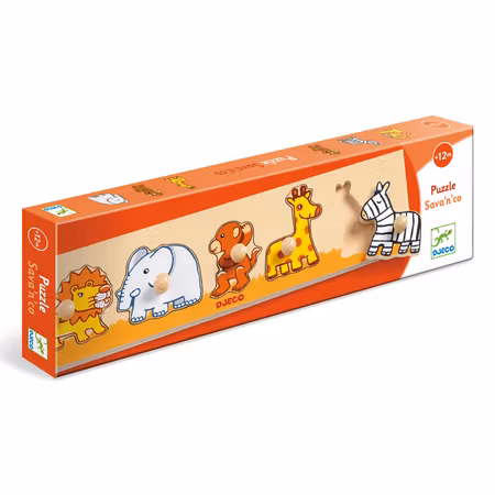 Djeco- Sava'n'co Puzzle, 5 pcs