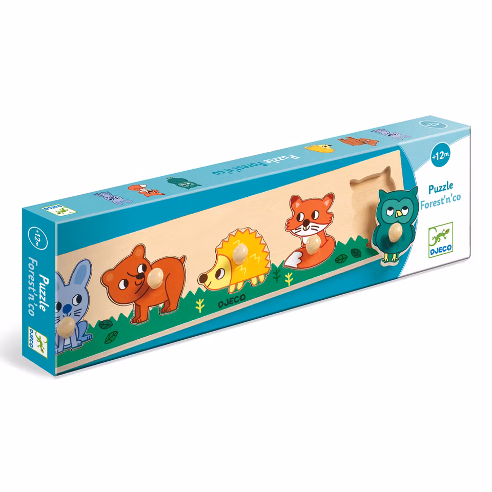 Djeco- Forest'n'co Puzzle, 5 pcs
