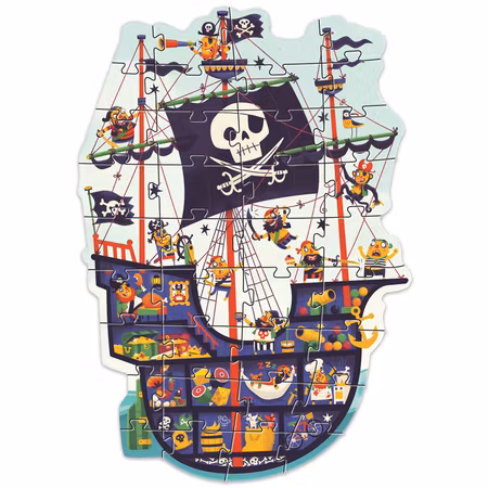Djeco- The pirate ship - 36 pcs