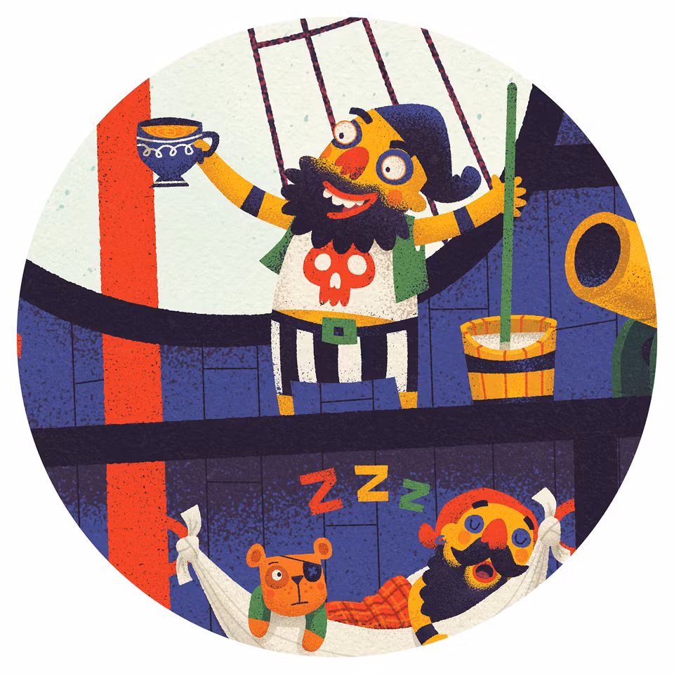 Djeco- The pirate ship - 36 pcs