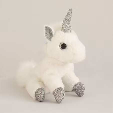 Doudou Et Compagnie- KEY RING SILVER UNICORN