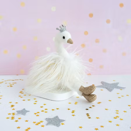 Doudou Et Compagnie- KEY RING WHITE SWAN
