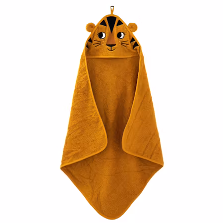 Roommate- Hooded Towel - TIGER, Ochre