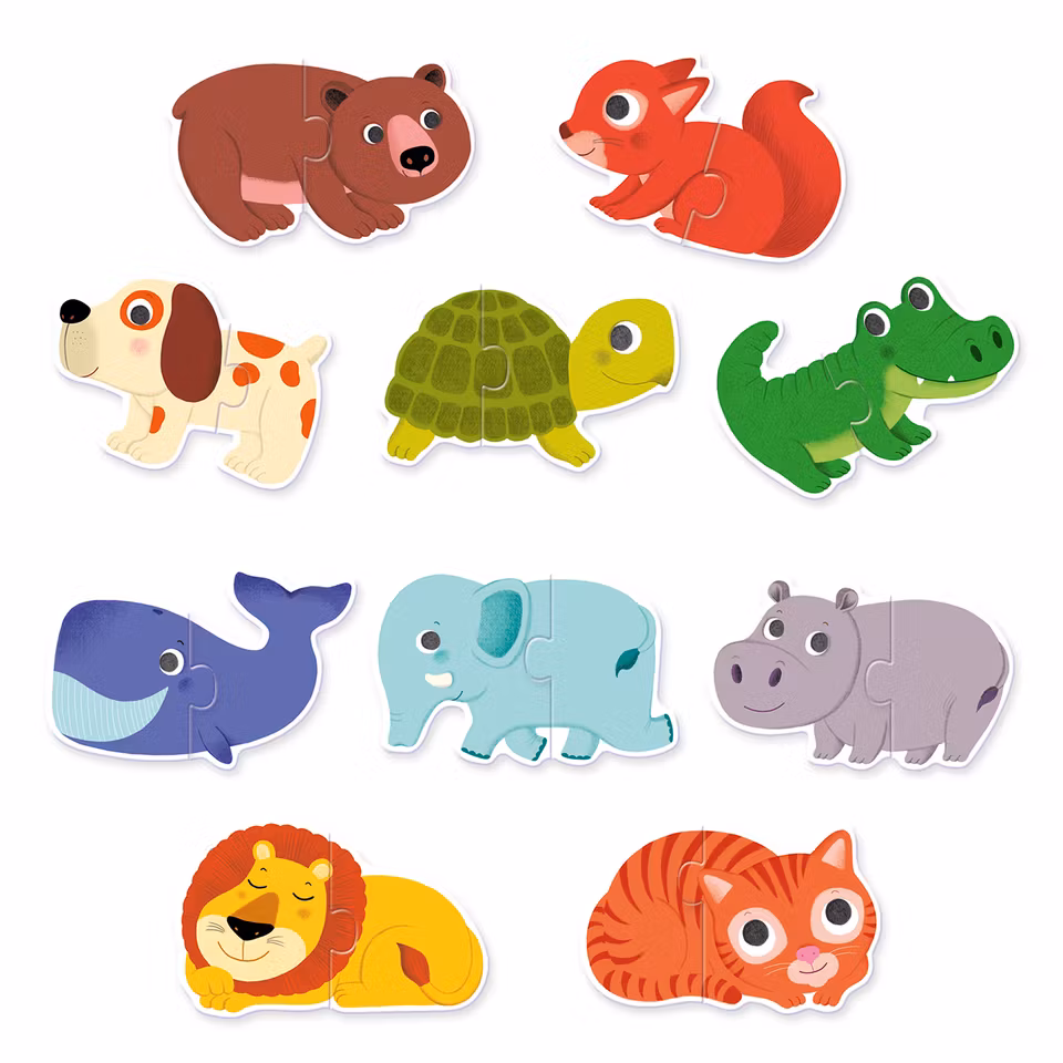 Djeco- Puzzle Duo Animals