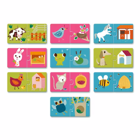 Djeco- Duo Puzzle - Habitat
