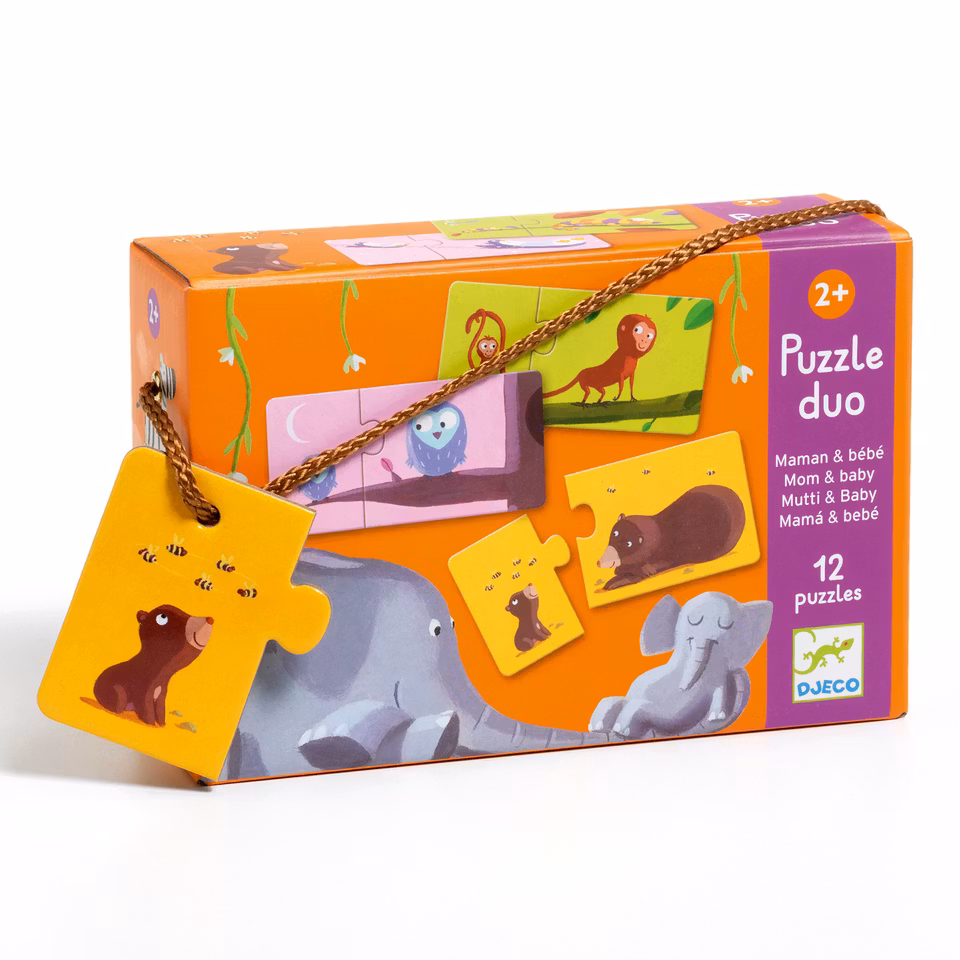 Djeco- Puzzle Duo - Mom and Baby