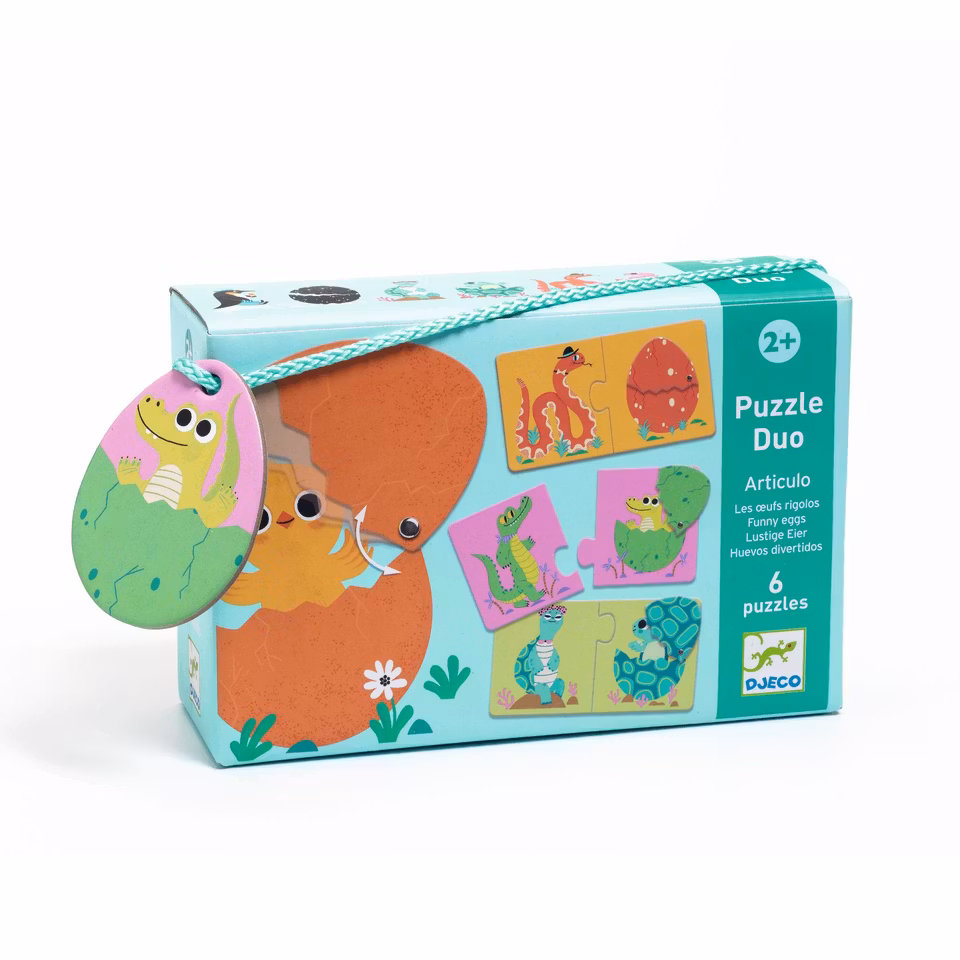 Djeco- Funny Eggs - Puzzle Duo