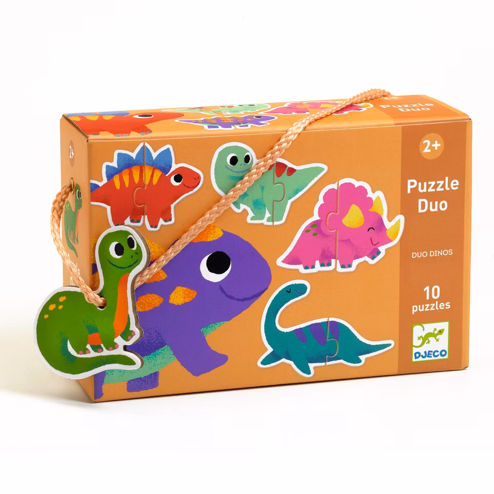 Djeco- Puzzle Duo - Duo Dinos - FSC MIX