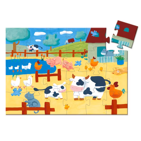 Djeco- Cows on the farm, 24 pcs/ Pussel