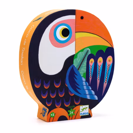 Djeco- Coco the Toucan, 24 pcs /Pussel
